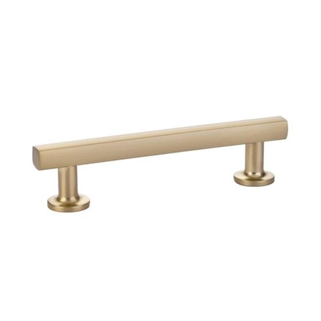 Patioplus 5 in. Center to Center Freestone Cabinet Pull, Satin Brass PA2178017